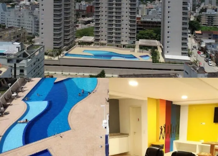 Apto 204B - Com Lazer De Resort E Vista Marcante - Piscina Guarujá